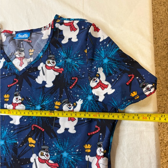 Frosty the Snowman Scrub Top - Picture 5 of 5